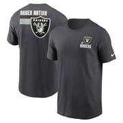 Men's Nike Anthracite Las Vegas Raiders Blitz Essential T-Shirt