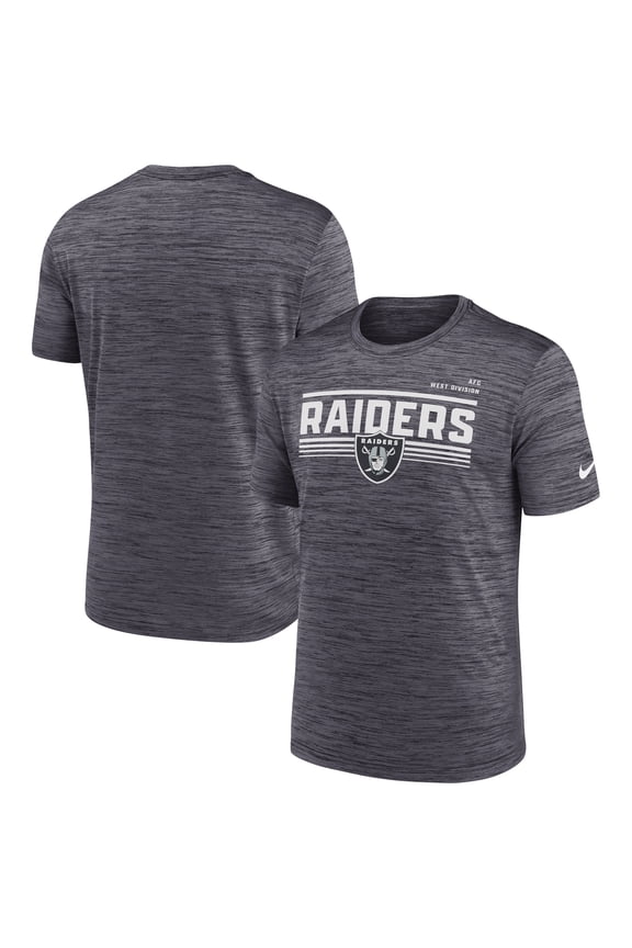 Men's Nike Anthracite Las Vegas Raiders Yardline Velocity Performance T-Shirt