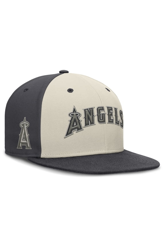 Men's Nike Cream Los Angeles Angels Dri-FIT True Fitted Hat