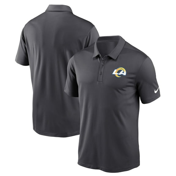 Men's Nike Anthracite Los Angeles Rams Franchise Logo Performance Polo
