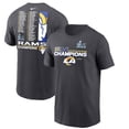 thumbnail image 1 of Men's Nike Anthracite Los Angeles Rams Super Bowl LVI Champions Roster T-Shirt, 1 of 3