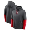 thumbnail image 1 of Men's Nike Anthracite/Scarlet Ohio State Buckeyes 2024 Sideline Club Pullover Hoodie, 1 of 3