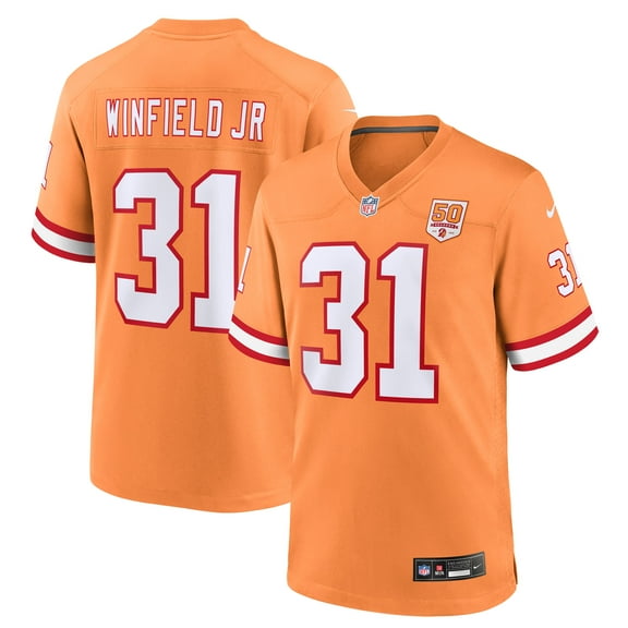 Men's Nike Antoine Winfield Jr. Creamsicle Tampa Bay Buccaneers 50th Season Game Jersey