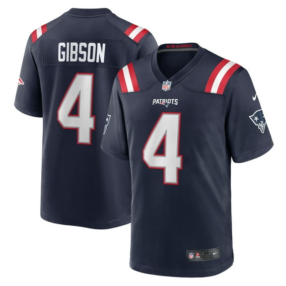 Men's Nike Antonio Gibson  Navy New England Patriots  Game Jersey