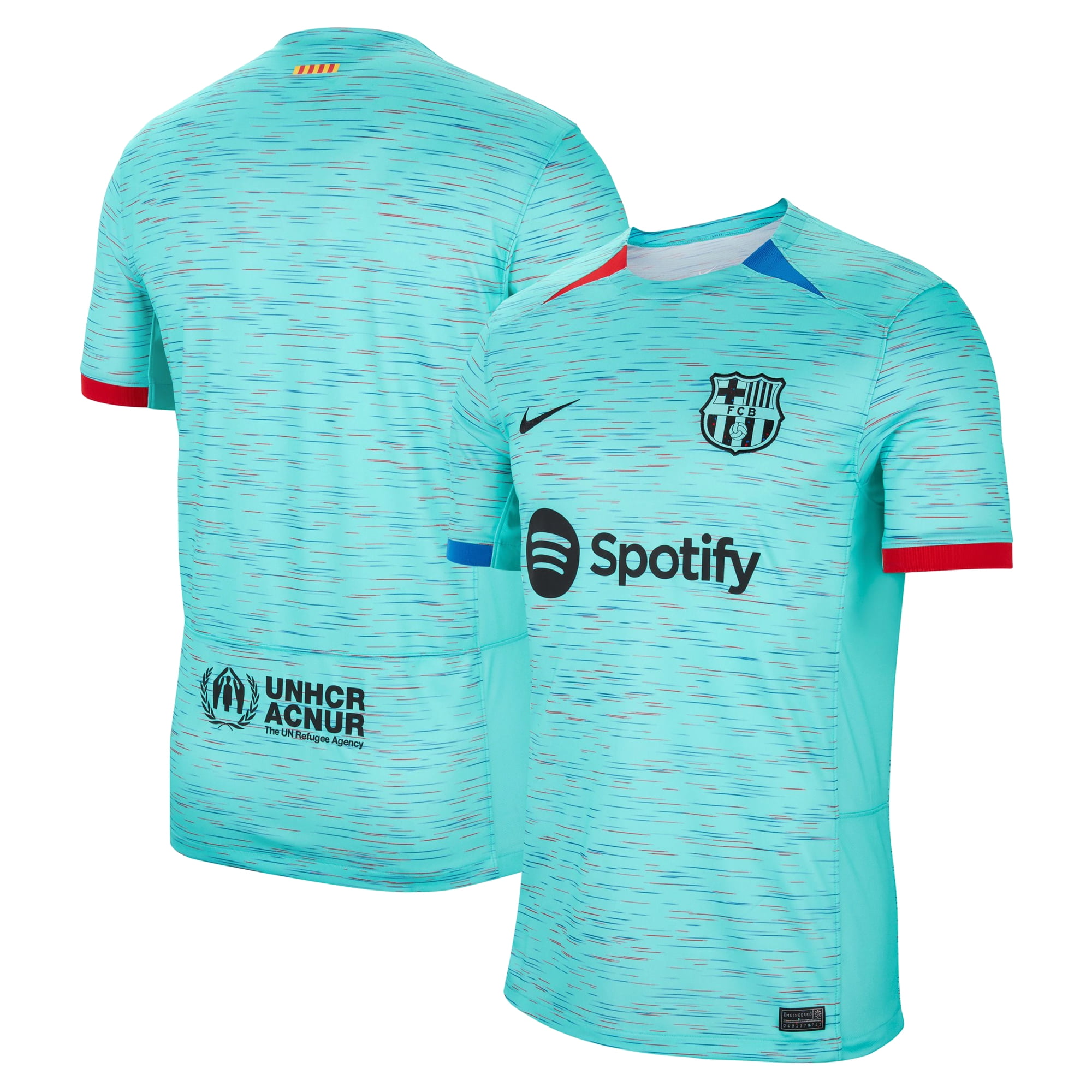 ウェア 80's FC Barcelona Home L/S Jersey Men's Nike Aqua Barcelona 2023/24 Third Replica Jersey