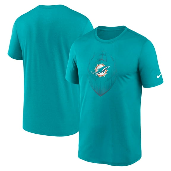 Men's  Nike  Aqua Miami Dolphins Big & Tall Blitz Legend Icon T-Shirt