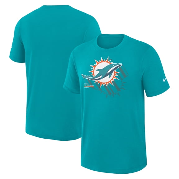 Men's Nike Aqua Miami Dolphins Primetime-Slub Dri-FIT T-Shirt