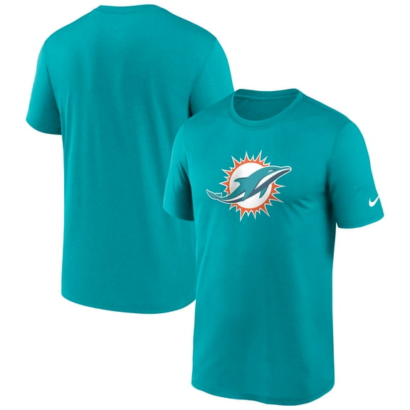 Men's Nike Aqua Miami Dolphins Primetime Legend Logo Performance T-Shirt