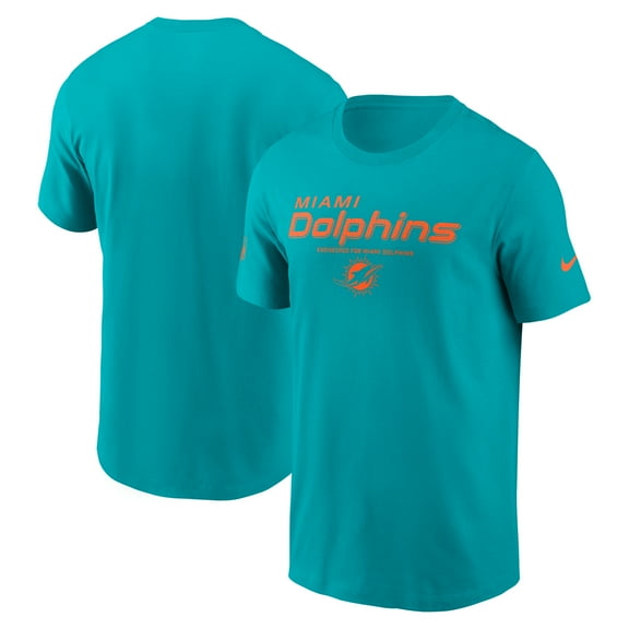 Men's Nike Aqua Miami Dolphins Sideline Dri-FIT T-Shirt