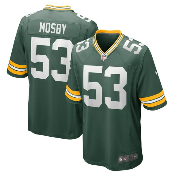 Men's Nike Arron Mosby Green Green Bay Packers Team Game Jersey