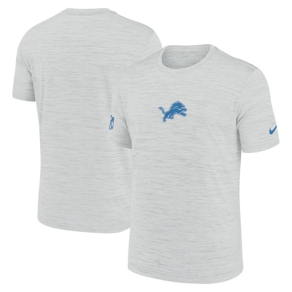Men's Nike Ash Detroit Lions Sideline Velocity Dri-FIT T-Shirt