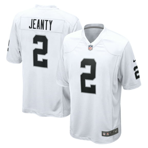 Men's Nike Ashton Jeanty White Las Vegas Raiders Game Jersey