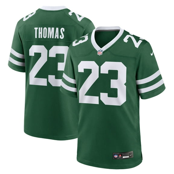 Men's Nike Azareye'h Thomas Legacy Green New York Jets Team Game Jersey