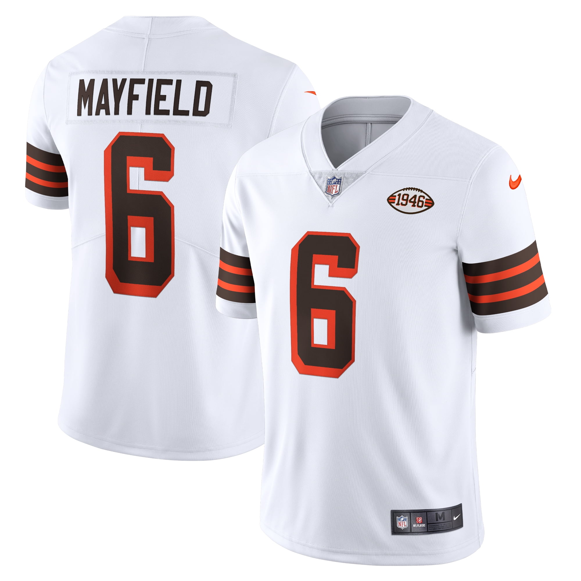Cleveland Browns No80 Jarvis Landry White Men's Nike Team Logo Dual Overlap Limited Jersey