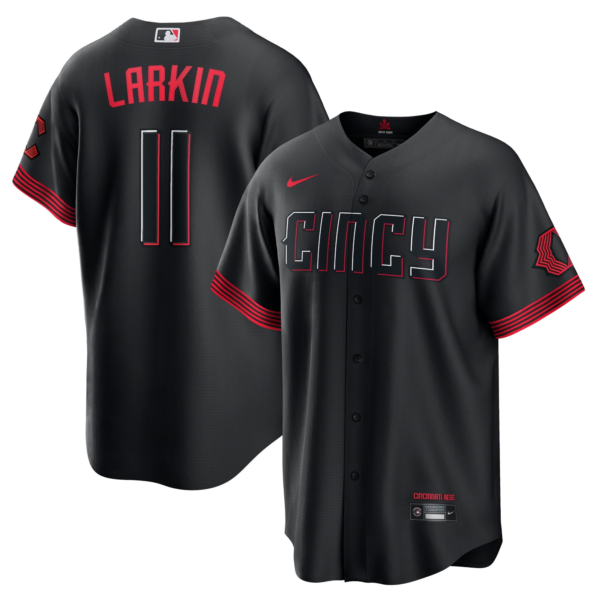 売れ筋商品|||ナイキ Tシャツ トップス レディース Women's Black Cincinnati Reds Barry Larkin 2023 City Connect Replica Player Jersey Black Women's Cincinnati Reds Barry Larkin Nike Black City Connect