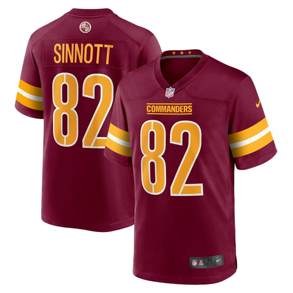 Men's Nike Ben Sinnott  Burgundy Washington Commanders  Game Jersey