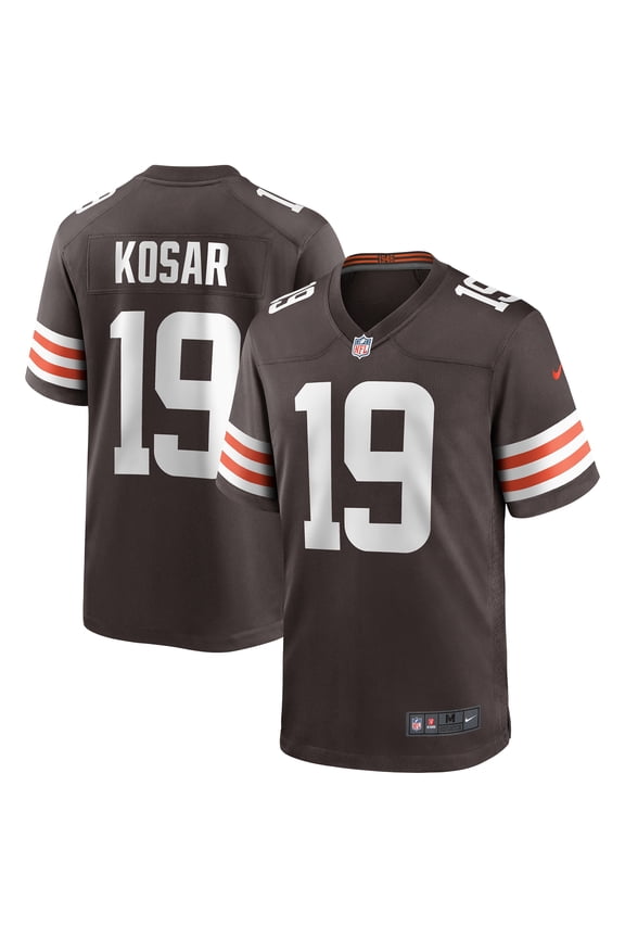 Men's Nike Bernie Kosar Brown Cleveland Browns Game Retired Player Jersey