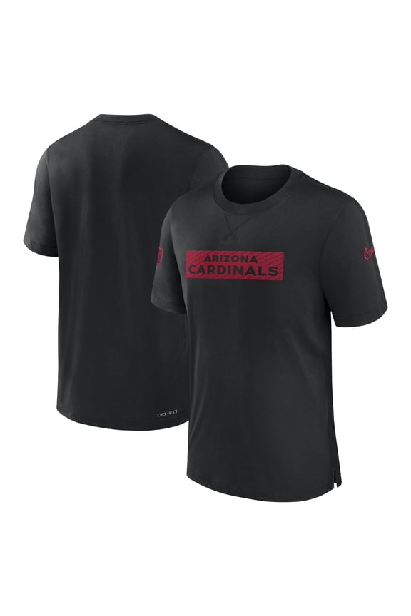 Men's Nike Black Arizona Cardinals Sideline Player Performance T-Shirt