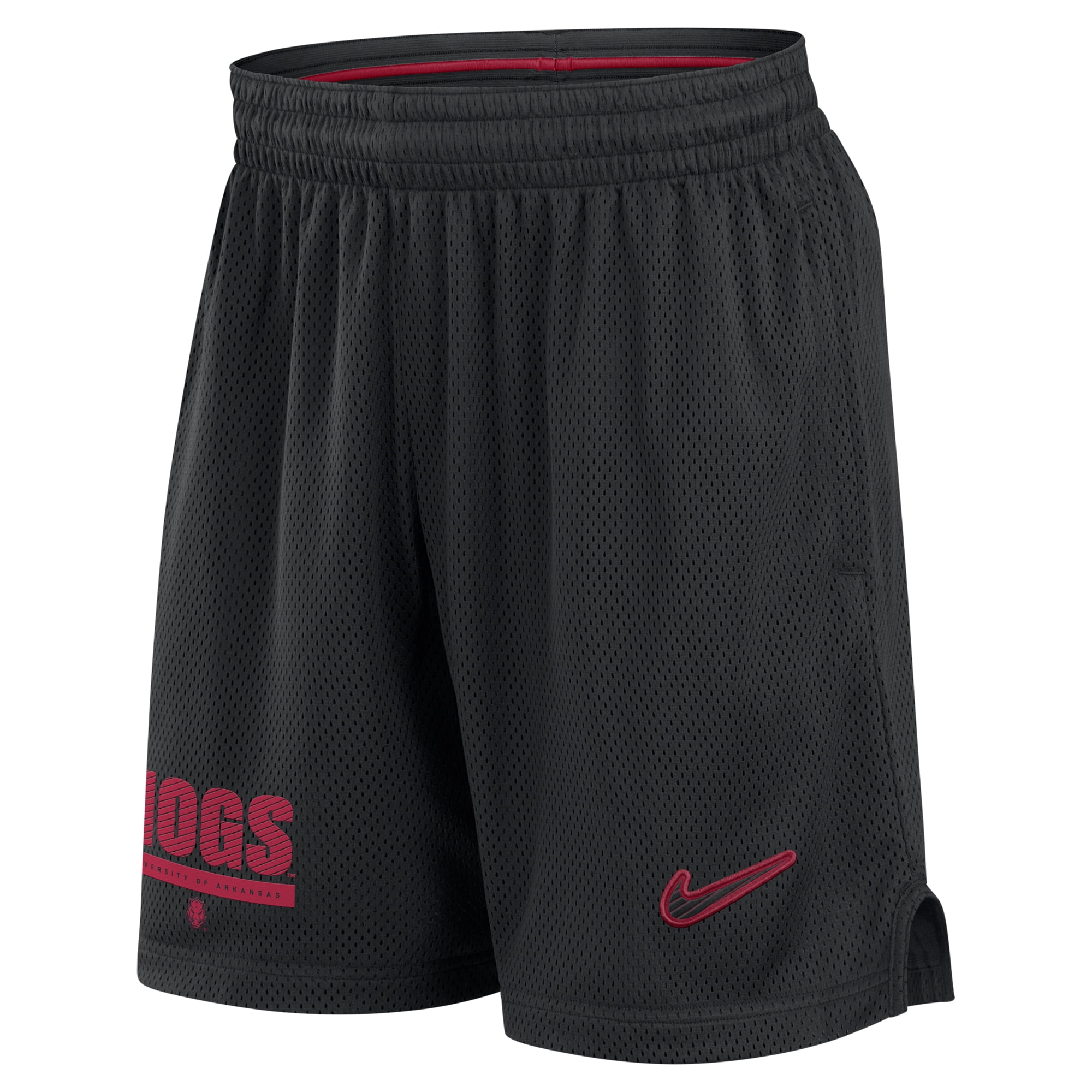 Men's Nike Black Arkansas Razorbacks 2024 Sideline Mesh Shorts ...