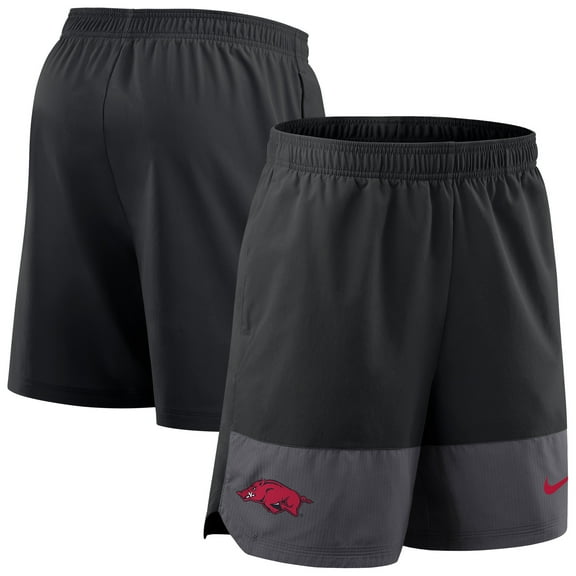 Men's Nike Black Arkansas Razorbacks 2025 Sideline Dri-FIT Shorts