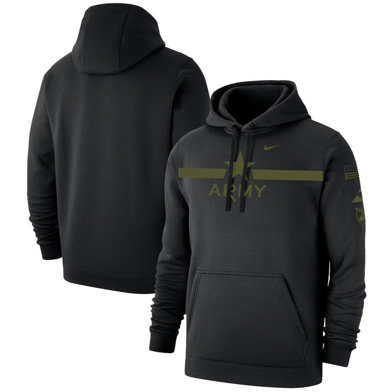 Men s Nike Black Army Black Knights 1st Armored Division Old Ironsides Rivalry Star Two Hit Pullover Fleece Hoodie Walmart