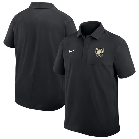 Men's Nike Black Army Black Knights Woven Polo