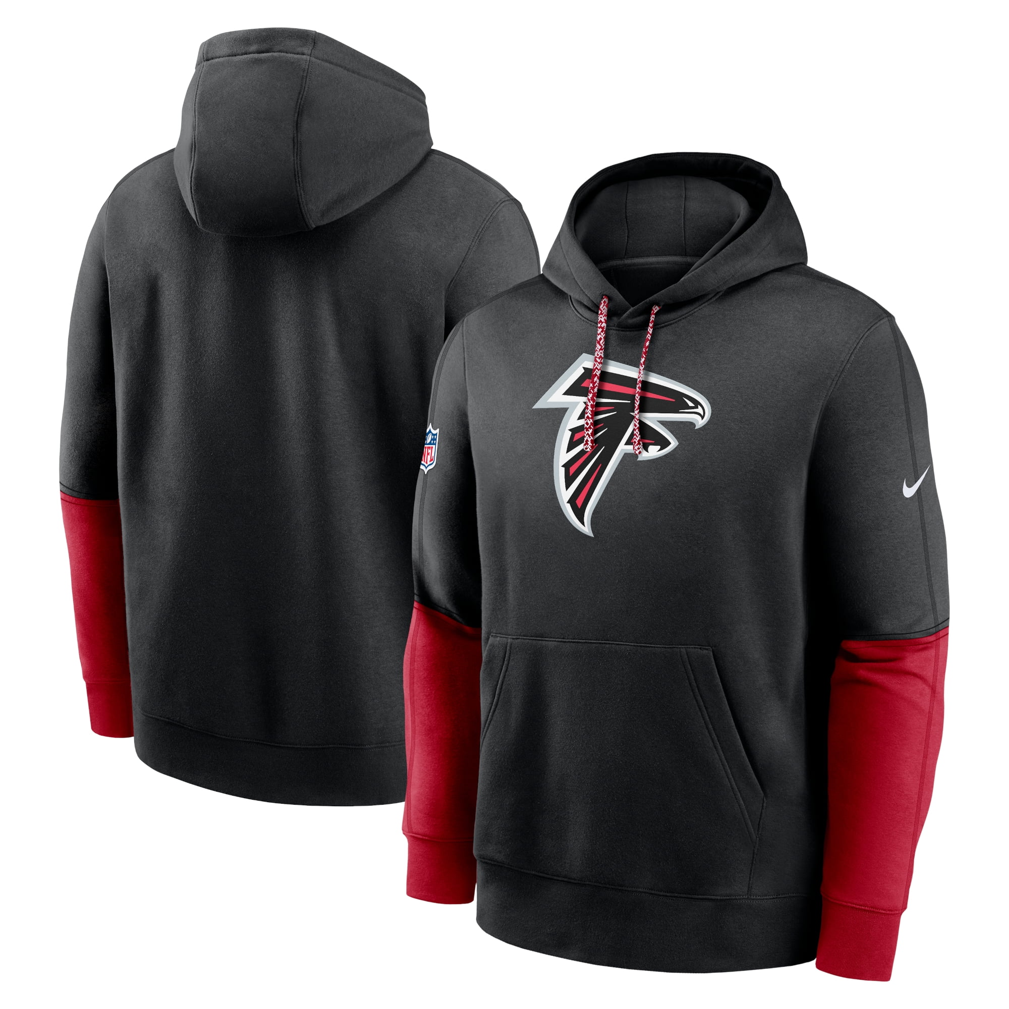 Men's Nike Black Atlanta Falcons 2024 Sideline Club Pullover