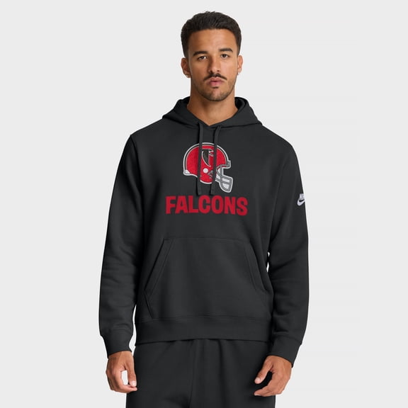 Men's Nike Black Atlanta Falcons Best Season Rewind Club Pullover Hoodie