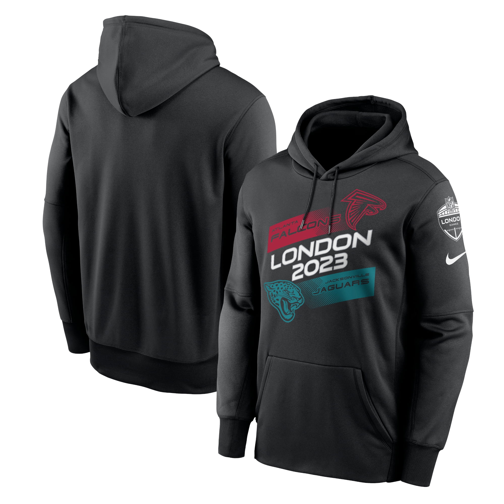 Men s Nike Black Atlanta Falcons vs. Jacksonville Jaguars 2023 London Game Pullover Hoodie Walmart