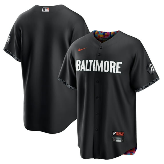 Men's Nike Black Baltimore Orioles City Connect Replica Jersey