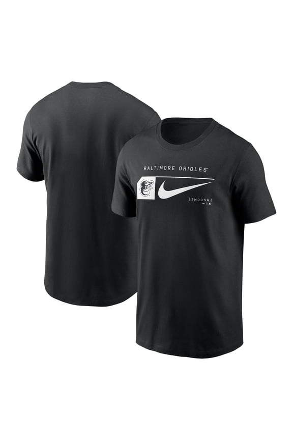Men's Nike Black Baltimore Orioles Fashion Graphic Swoosh T-Shirt