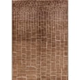 thumbnail image 1 of Ahgly Company Machine Washable Indoor Rectangle Industrial Modern Peru Brown Area Rugs, 8' x 10', 1 of 7