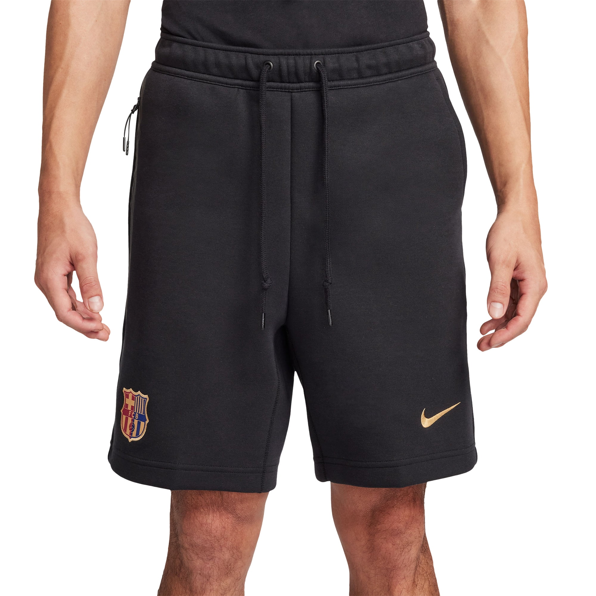 Men's Nike Black Barcelona Tech Fleece Shorts - Walmart.com