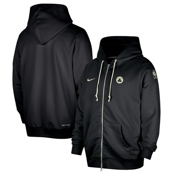 Men's Nike Black Boston Celtics Authentic Standard Issue Full-Zip Hoodie Jacket
