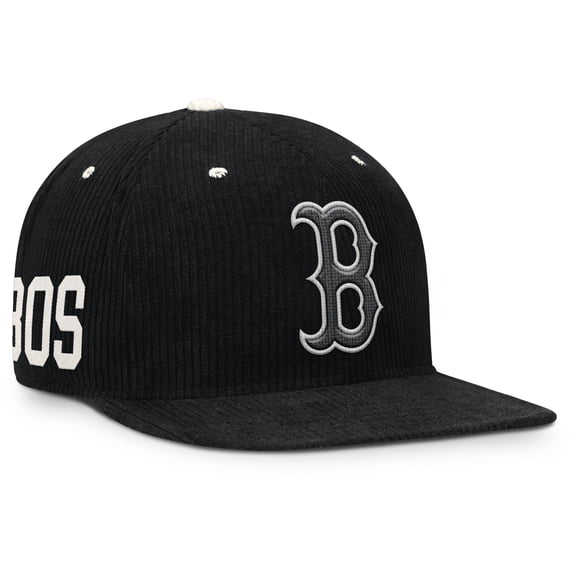 Men's Nike Black Boston Red Sox Pro Corduroy Structured Snapback Hat