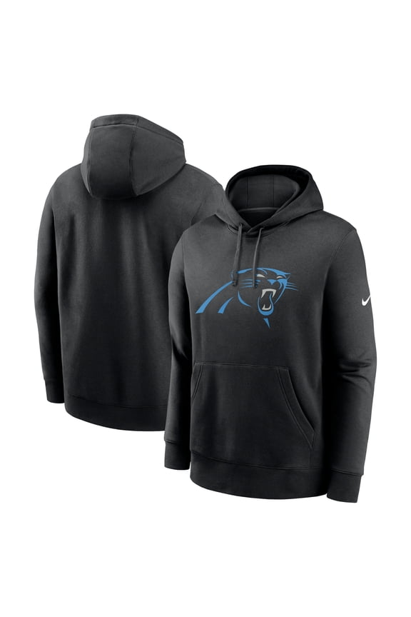 Men's Nike Black Carolina Panthers Primetime-Club Logo Hoodie
