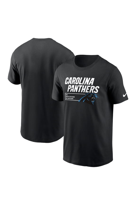 Men's Nike Black Carolina Panthers Division Essential T-Shirt