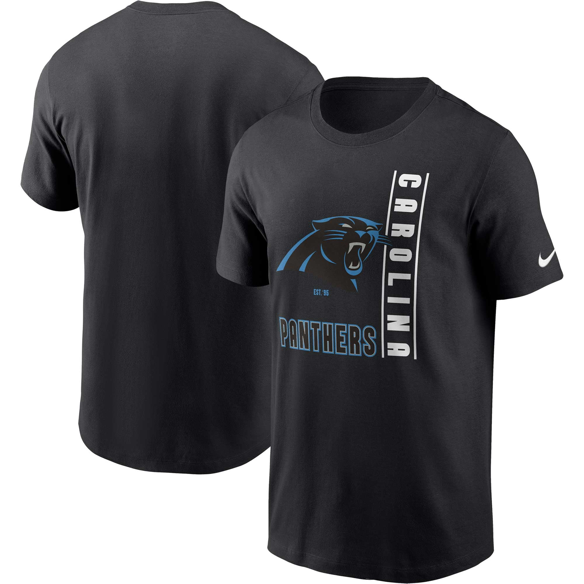 Black carolina panthers shirt discount
