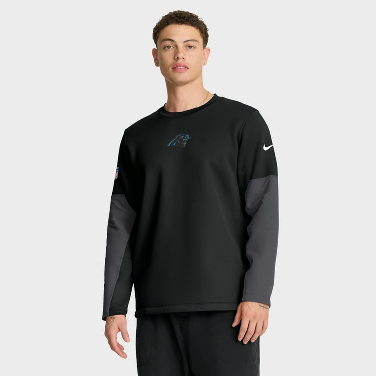 Men's Nike Black Carolina Panthers Sideline Coach Therma-FIT Long