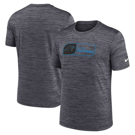 Men's Nike Black Carolina Panthers Velocity Jock Tag Performance T-Shirt