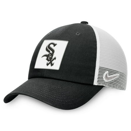 Men's Nike  Black Chicago White Sox Rise Adjustable Trucker Hat
