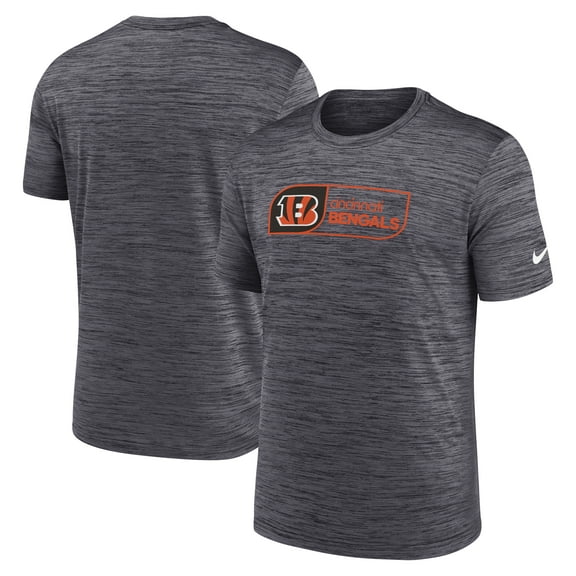 Men's Nike Black Cincinnati Bengals Big & Tall Velocity Performance T-Shirt