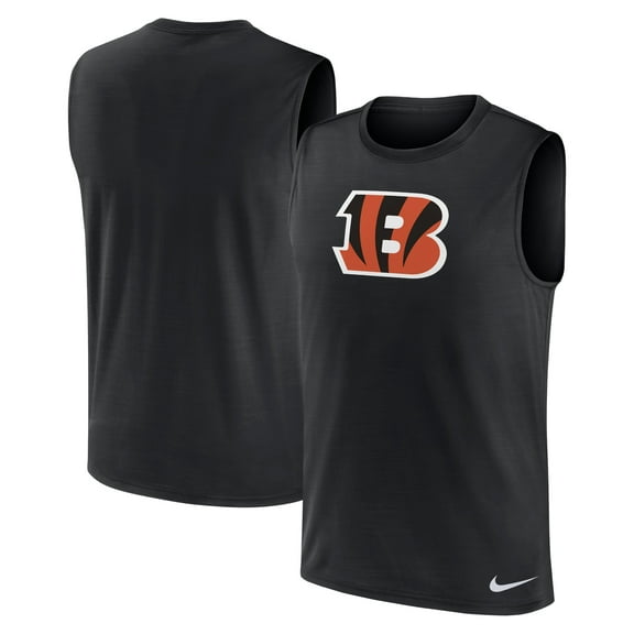 Men's Nike Black Cincinnati Bengals Blitz Legend Dri-FIT Muscle Tank Top