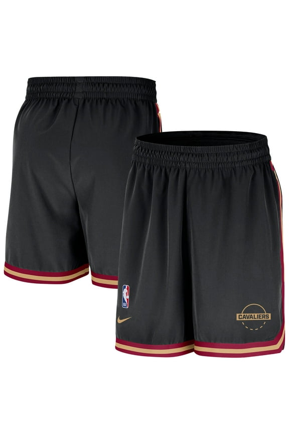 Men's Nike Black Cleveland Cavaliers Authentic Practice DNA Woven Performance Shorts
