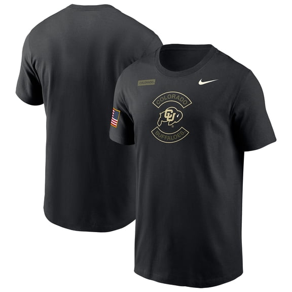 Men's Nike Black Colorado Buffaloes 2025 Military Appreciation Dri-FIT T-Shirt