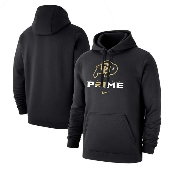 Men's Nike Black Colorado Buffaloes Coach Prime Pullover Hoodie Color: Col Black Size: XL