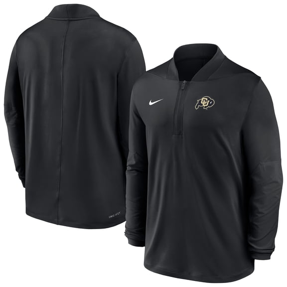Men's Nike  Black Colorado Buffaloes Dri-FIT Half-Zip Pullover