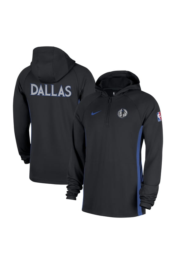 Men's Nike  Black Dallas Mavericks 2025/26 City Edition Remix Authentic On-Court Quarter-Zip Dri-FIT Hooded Jacket