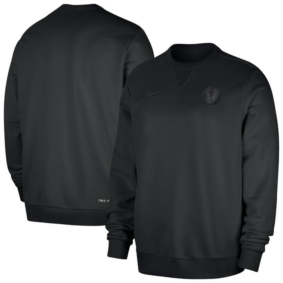 Men's Nike Black Dallas Mavericks Authentic Standard Issue Travel Dri-FIT Sweatshirt
