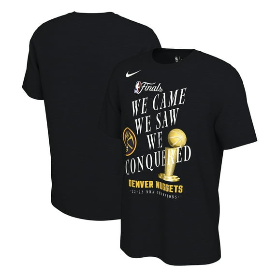Men's Nike Black Denver Nuggets 2023 NBA Finals Champions Celebration Trophy T-Shirt